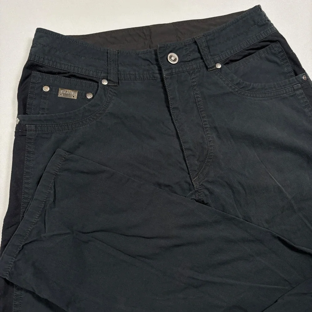 Kuhl Rydr Pants Mens 30x32 Black Hiking Outdoor Rugged Cotton Blend Gorpcore